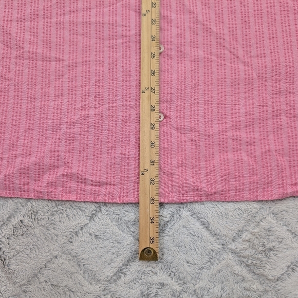 The Territory Ahead Shirt Mens XXL Pink Textured Cotton Short Sleeve Light - Picture 6 of 8